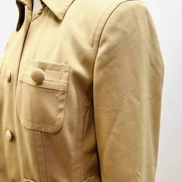 INC Women Long Sleeve Button Down Collared Lined Brown Career Jacket Size 6 - Picture 3 of 13